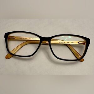 Jill Stuart JS-320-2 Black/Gold 53-14-135 Womens Eyeglasses Frames Mint